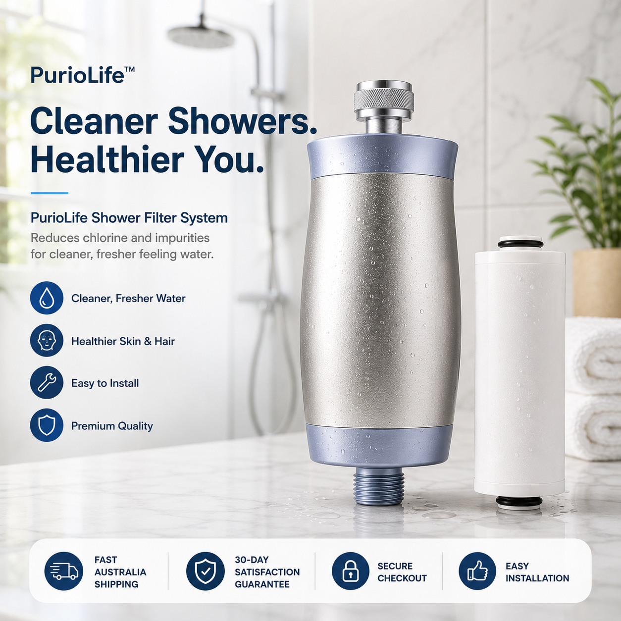 PurioLife™ Premium Shower Filter